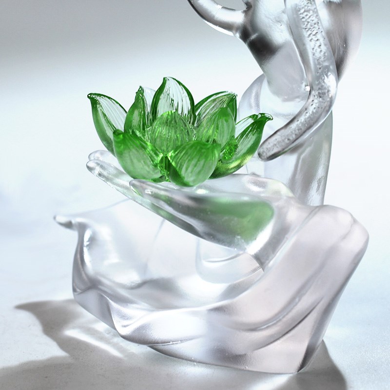 琉璃佛手烛台香座莲花香插摆件居家客厅摆放茶室茶座装饰香塔香座