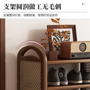 鞋架子家用门口多层中古鞋柜轻奢高级感入户门玄关室内好看收纳架