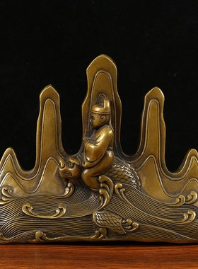 宣德铜五指山 铜器摆件办公室汽车摆件 工艺品礼品赠送