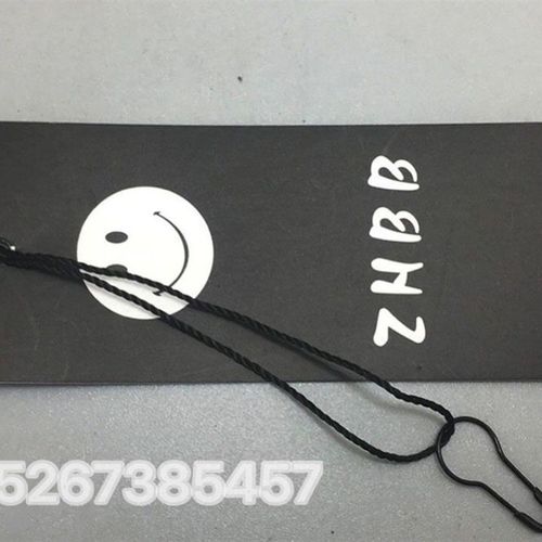 吊牌绳子 小别针 服装吊绳定做 黑色铜葫芦别针线 吊粒手穿针绳