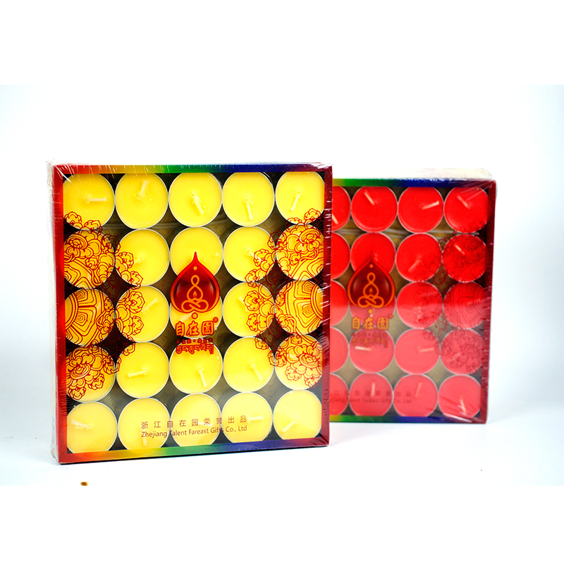 自在园酥油灯2 4 8小时100粒聚福罐 酥油灯植物礼佛用品蜡烛