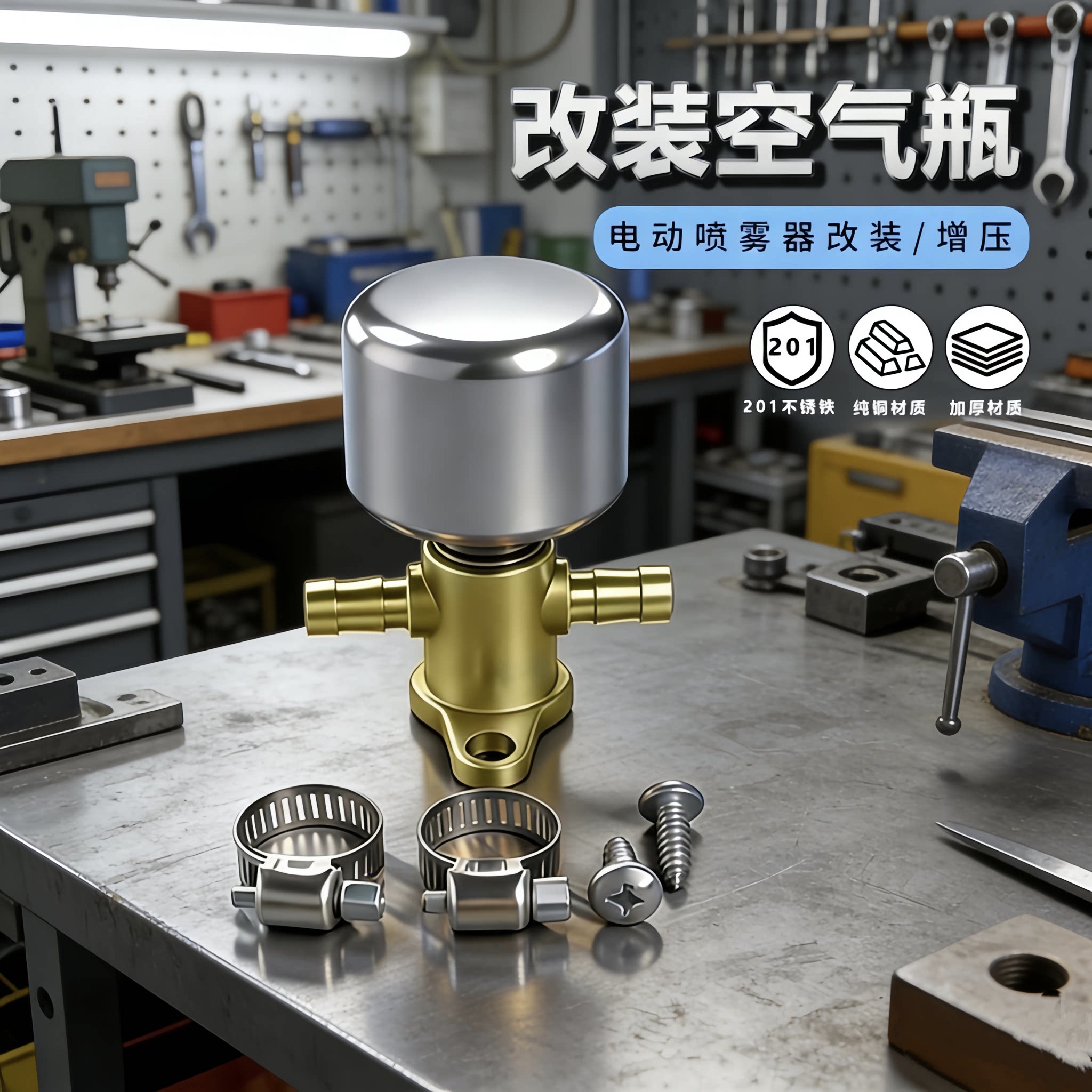 背负式电动喷雾器高压空气瓶