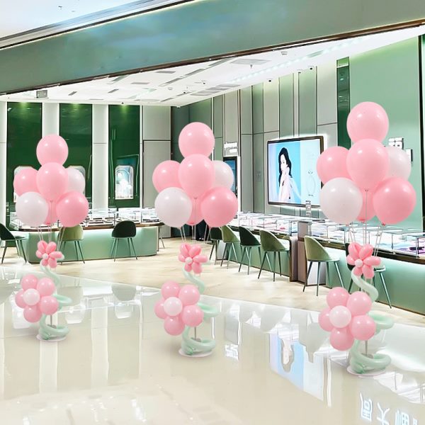 2024店铺新年派对路引地飘立柱气球桌飘生日装饰场景布置支架用品