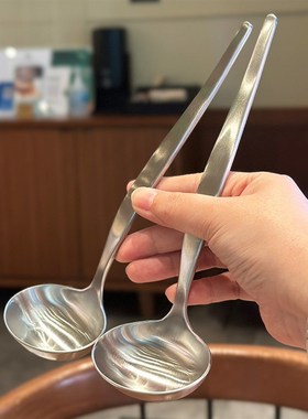 厚重桌面分汤勺!日式1810不锈钢小号火锅勺盛汤家用厨房盛粥勺子