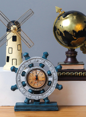 海洋复古小摆件玄关欧式创意家居摆设客厅服装餐厅酒柜店铺装饰品