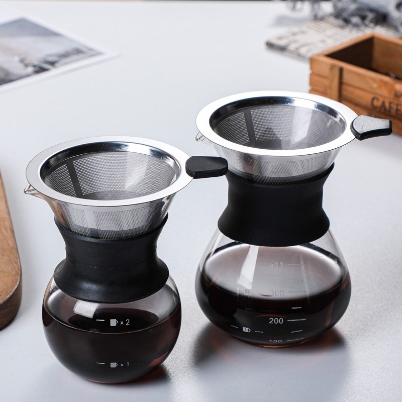 玻璃咖啡壶手冲日式分享壶咖啡过滤器咖啡具漏斗滤杯冲泡器具套装