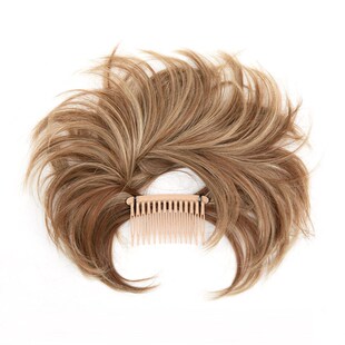 欧美假发女弯曲金属丝插梳式花苞头卷发包凌乱鸡窝头丸子头假发包