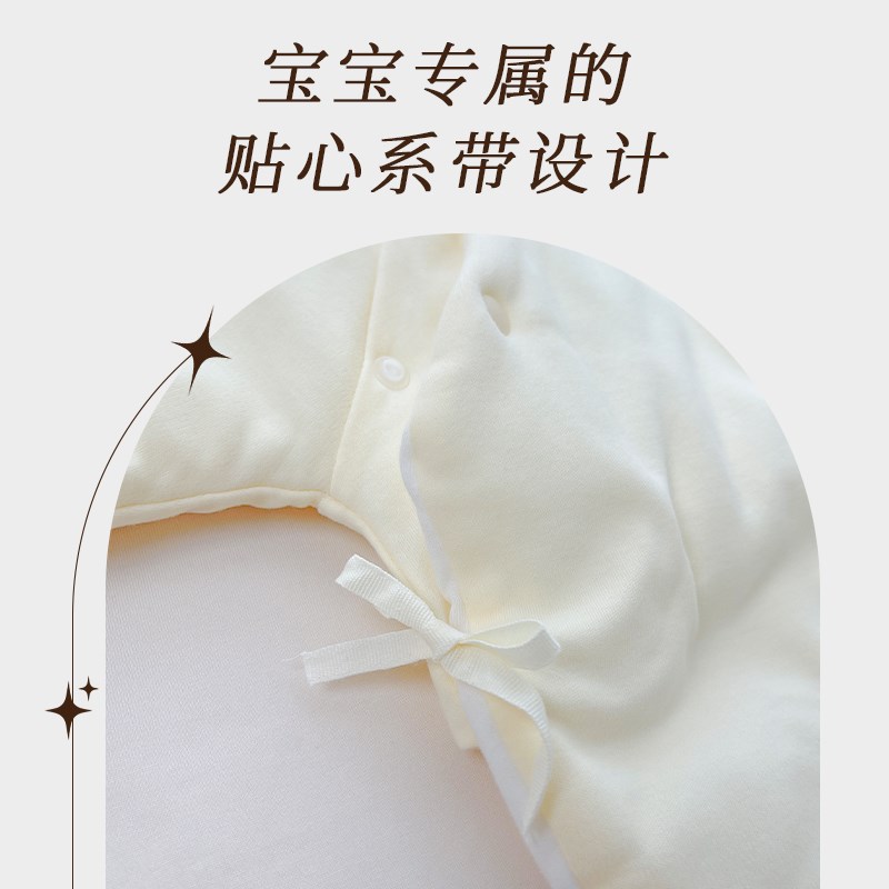 半背衣初生婴儿新生儿52码a类纯棉秋冬夹棉加厚衣服产房保暖棉衣