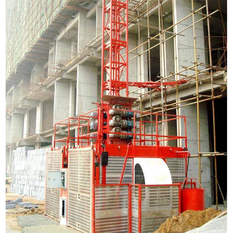 供应牌建筑工地人货两用单柱双笼载重4吨SC200/200施工升降机