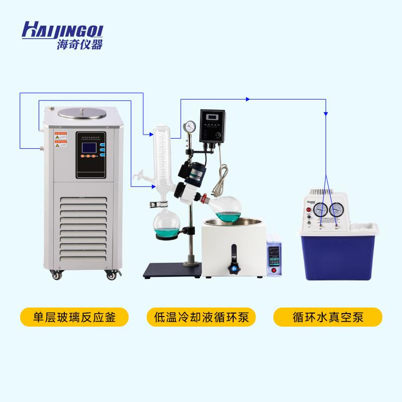 手动实验室旋转蒸发仪高硼硅玻璃耐腐蚀3002溶剂提纯蒸馏设备海