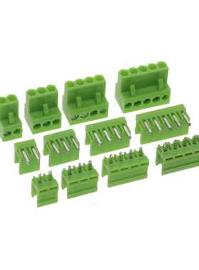 绿色 HT3.96 单独弯脚/直脚 针座 2P3P4P5P6P7P8P-12P 接线端子