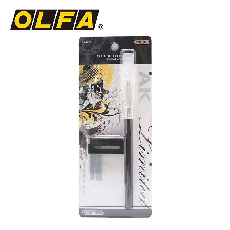 OLFA爱利华进口银黑系大黑雕刻刀笔式橡皮章刻纸模型工艺刀LTD-09