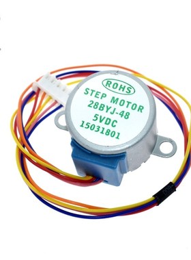 DC 5V 4相5线步进电机 28YBJ-48 28BYJ48 O减速步进电机 引线25CM