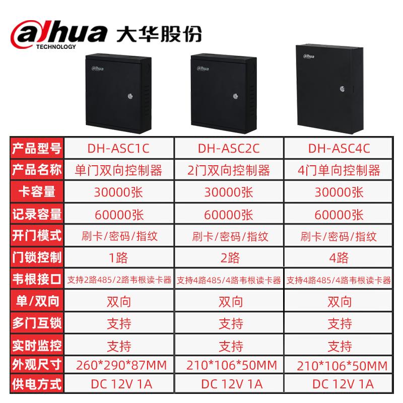 大华网络型门禁控制器铁箱多门控制板单门ASC1C双门ASC2C四门AS4C