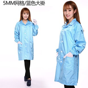 防静电服格子透气工衣大褂防尘净化网格分体上衣富士康无尘工作服
