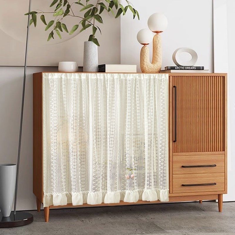 开放式柜门遮挡杂物帘子免打孔挂帘门帘短帘书柜鞋柜遮丑防尘纱帘,居家布艺,柜类遮挡帘,淘宝优惠券,粉丝福利购,淘宝优惠卷