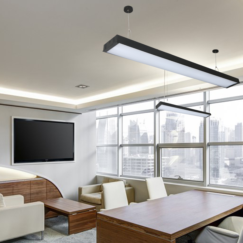 LED超亮长条灯办公室健身房简约可拼接吸顶吊装方通多用LED吊灯