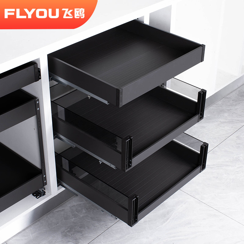 飞鸥厨房整体橱柜碗碟锅具高柜高深拉篮零食储物平篮工具篮加深款,厨房/烹饪用具,厨房抽屉置物架,淘宝优惠券,粉丝福利购,淘宝优惠卷