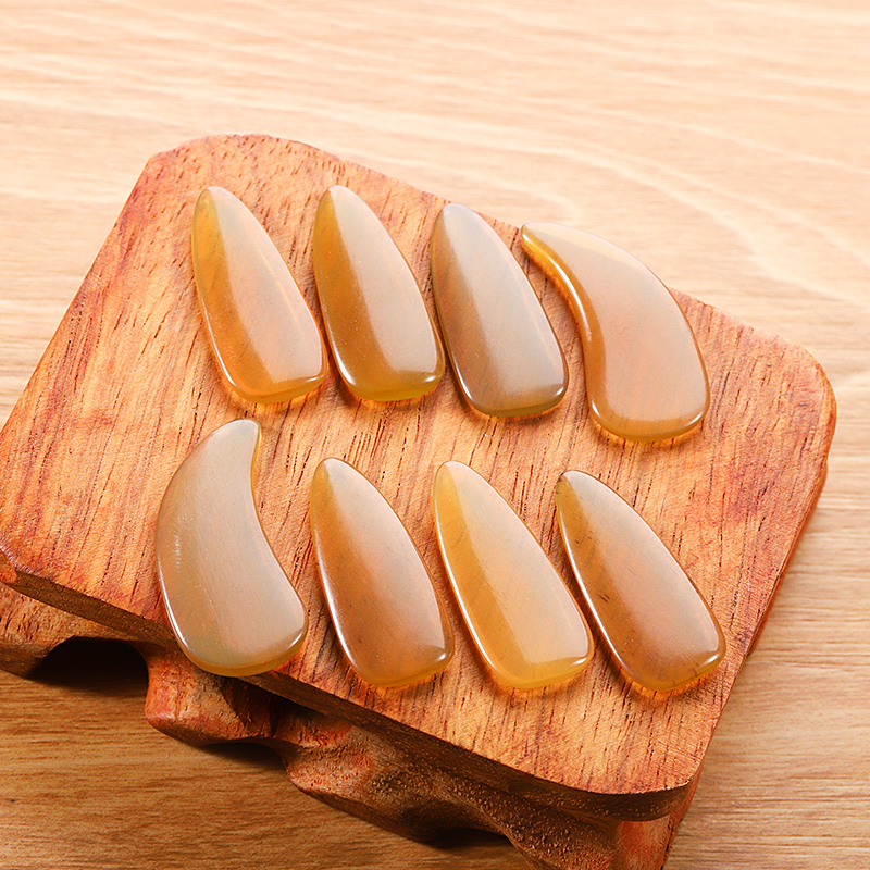 古筝指甲专业演奏级天然牛角儿童初学者小号中号幼儿薄款凹槽专用