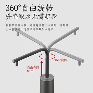 德茗堂上水器家用桶装水电动抽水器茶台饮用矿泉水充电自动吸水器