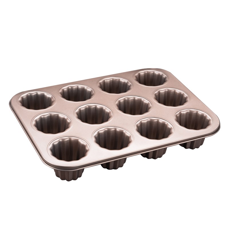12连可露丽模具天使之铃蛋糕烤箱可丽露烤盘不沾慕斯烘焙家用