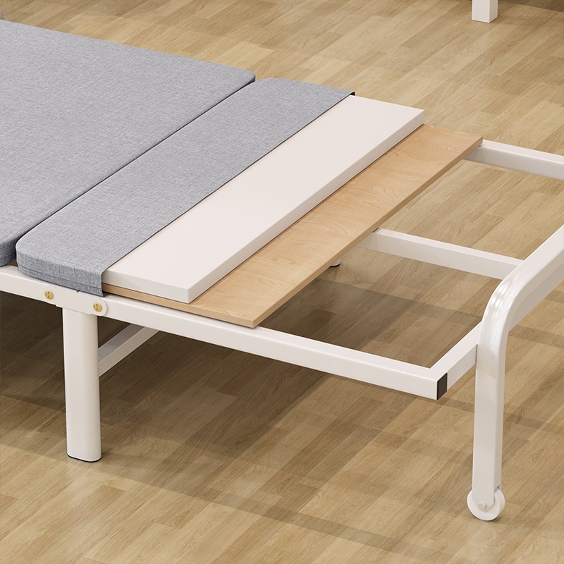 折叠床单人办公午休解压午睡休闲床木板海绵科技布麻面陪护床便携