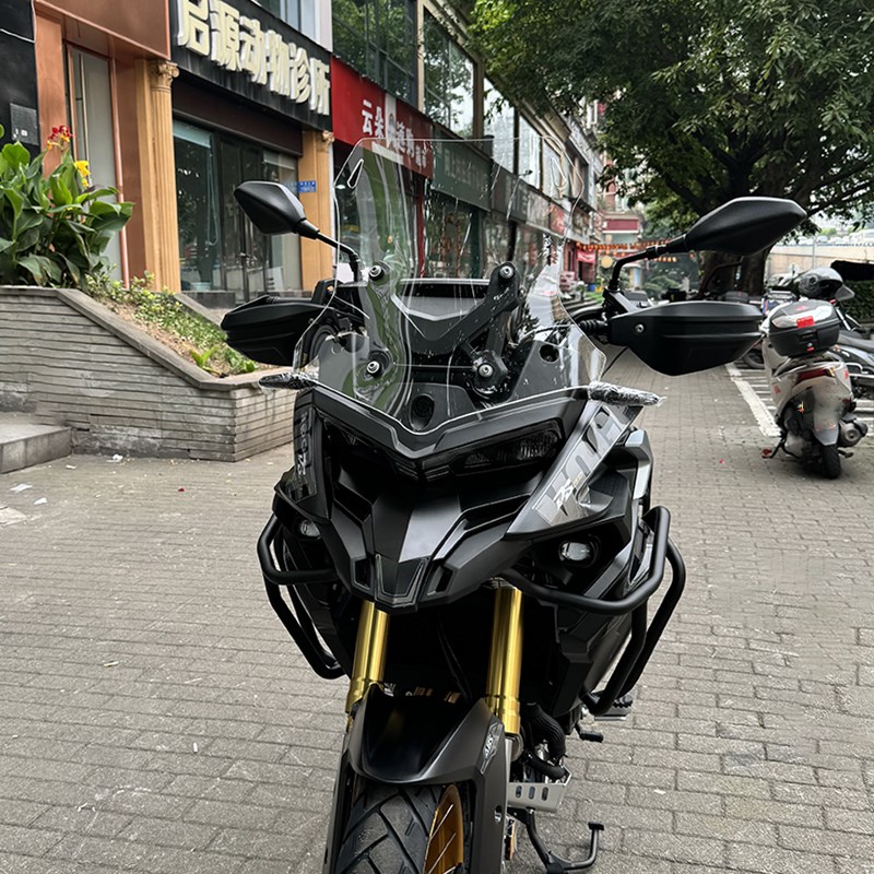 适配于无极DS625X风挡改装配件护胸挡雨板加高宽DSX525前挡风玻璃