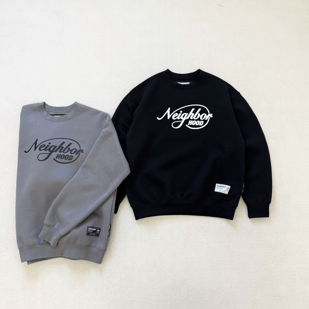 日单 NIGHBORHOOD 25AW  SHELTECH WARM SWEAT字母套头抓绒卫衣