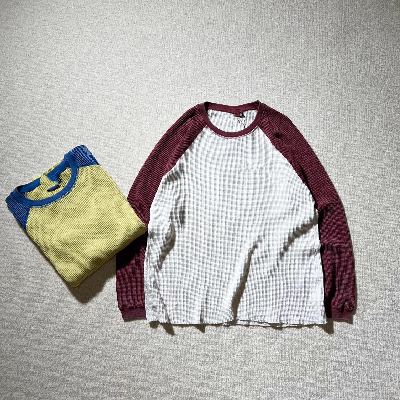 日单STU图图家 25SS Waffle Thermal LS休闲华夫格圆领长袖T恤