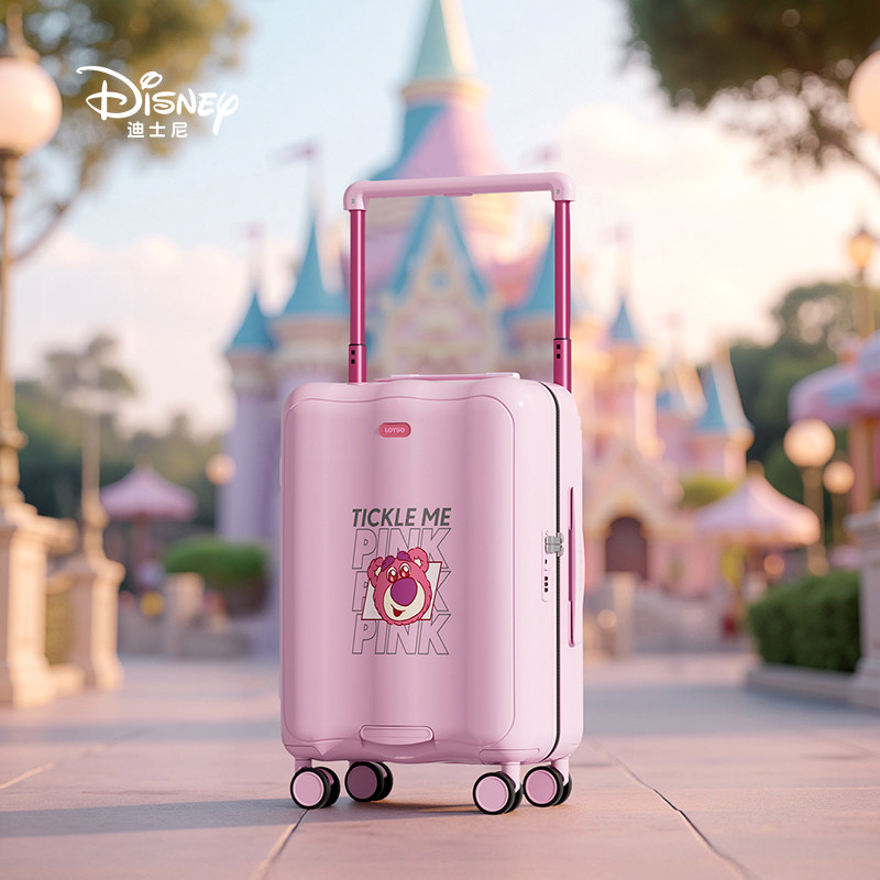 迪士尼草莓熊行李箱可爱女生小型高颜值20寸宽拉杆旅行密码皮箱24,箱包皮具/热销女包/男包,旅行箱,淘宝优惠券,粉丝福利购,淘宝优惠卷