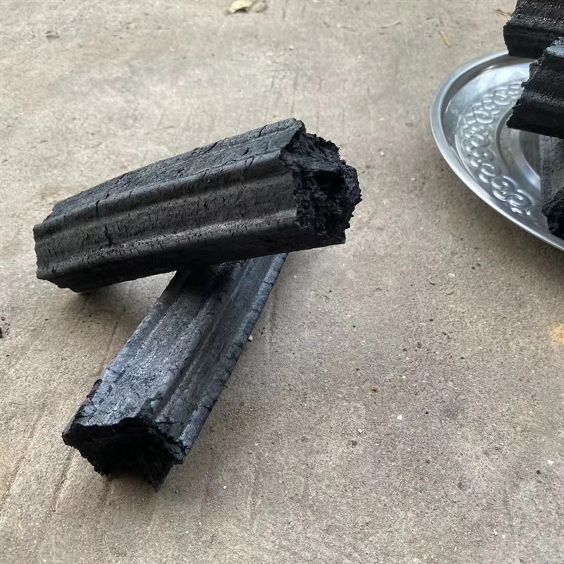 竹炭烧烤碳无烟家用果木炭炭烤炉速燃炭机制室内碳块炭块耐烧