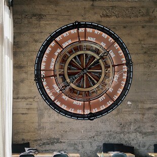 复古械齿轮 饰品壁画氛围灯酒吧吊顶挂件 包厢房间背景装