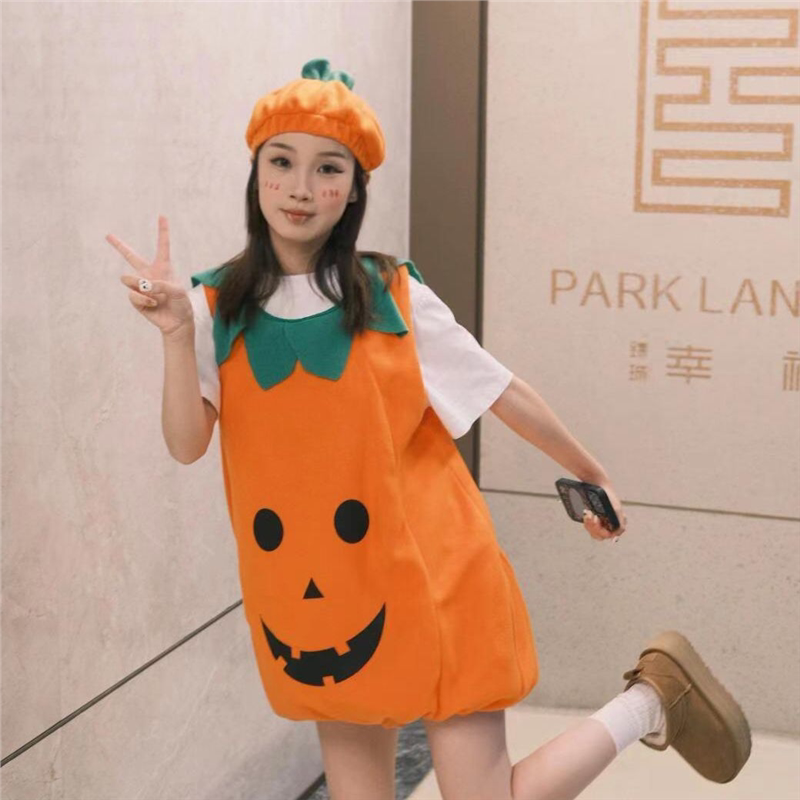 "万圣节cos服装成人南瓜衣服表演化妆舞会卡通人物服饰装扮演出服