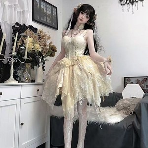 踏雪喵呜原创设计囚笼祭司哥特Lolita暗黑jsk裙