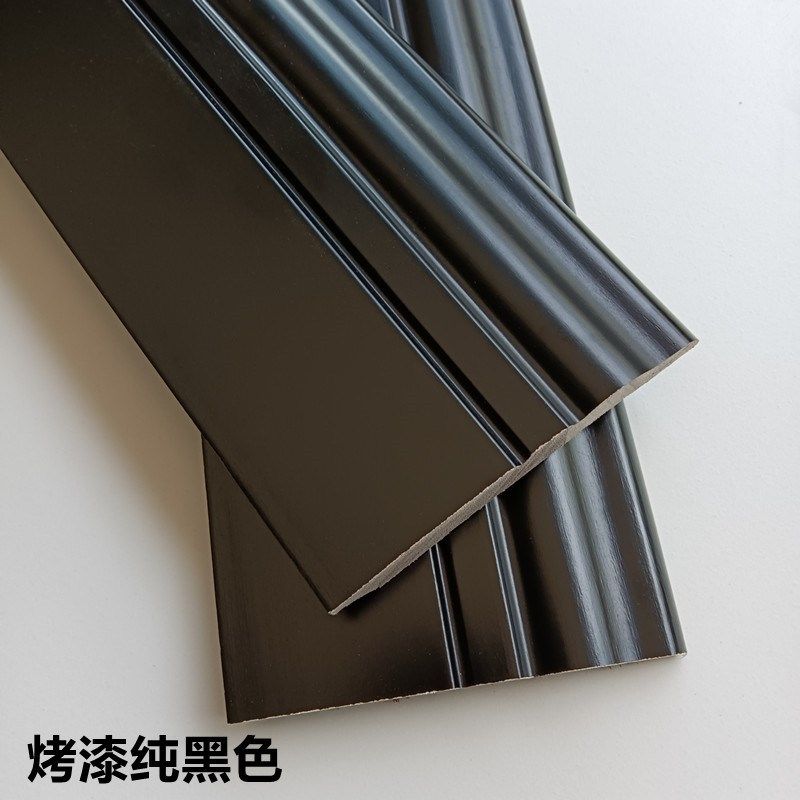 实木踢脚线黑色烤漆踢脚板放漆地脚线橡木水曲柳木质墙角线