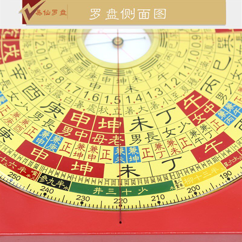 易仙强磁针 周易八挂理气罗盘胡一鸣款 佘逢春电木罗庚