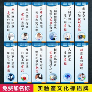 实验室标语牌化验室试验室规章宣传研发实验室挂图标识志牌板