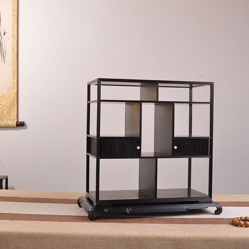 红木博古架红酸枝多宝架茶具盆景架展示架茶瀛茶壶