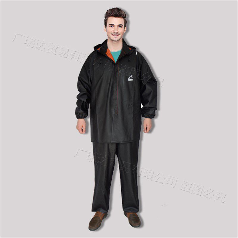 荣成耐酸碱工作服背带式雨衣工作煤矿橡塑牛筋防防护服