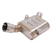 摩车排气管改装 天蝎排气 去鼓回压盒子中段改装