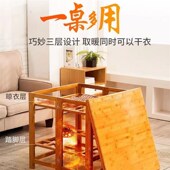 烤火桌子实木烤火架冬季 四方桌取暖炉长正方形新款