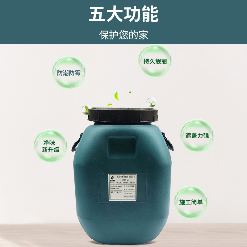 斤环保净味内墙漆 白色彩色乳胶漆水性室内油漆涂料