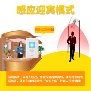 威尼安感应门铃迎宾器欢迎光临红外电子式店铺防盗报警器