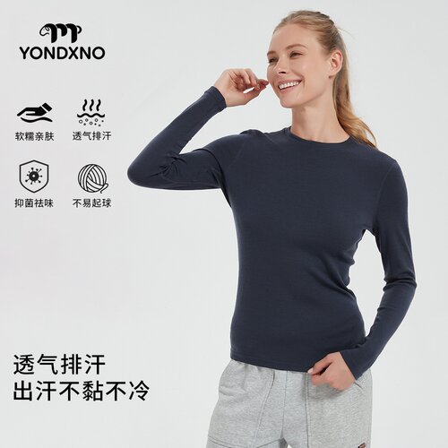 羊小诺美利奴速干衣冬季女士打底