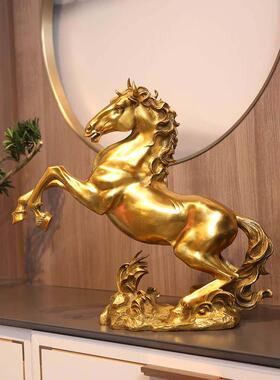 纯铜马摆件跃马家居装饰品马到成功办公室摆设公司开业乔迁礼品