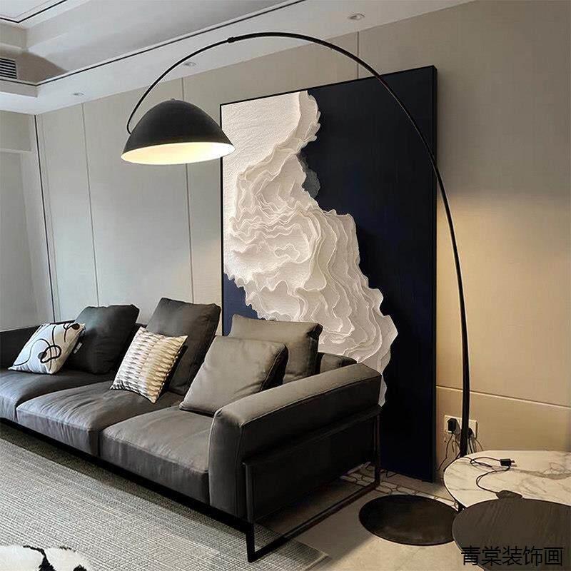 现代抽象艺术装饰画意式极简玄关挂画客厅背景墙大幅落地画挂画