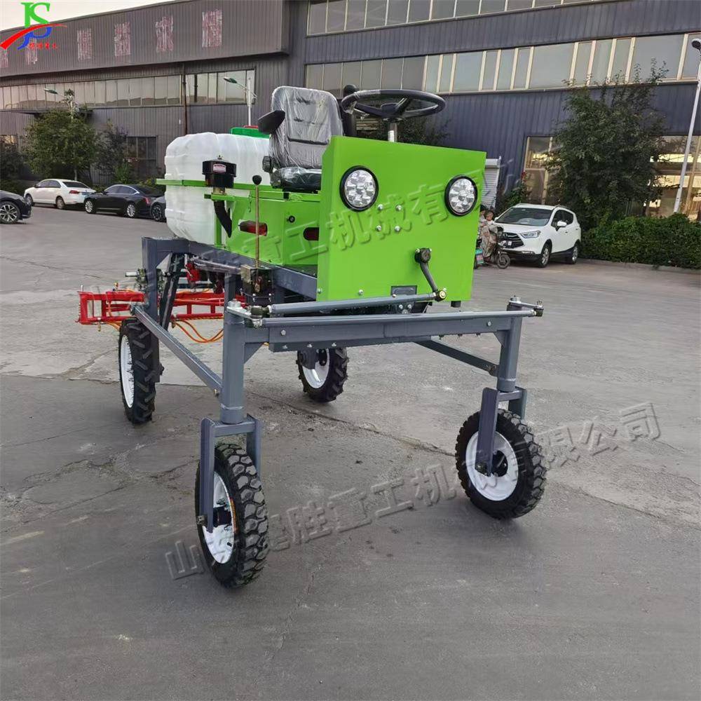 自走式田管理设备 水冷农农物作柴打54药机 油四轮农田药剂喷雾机