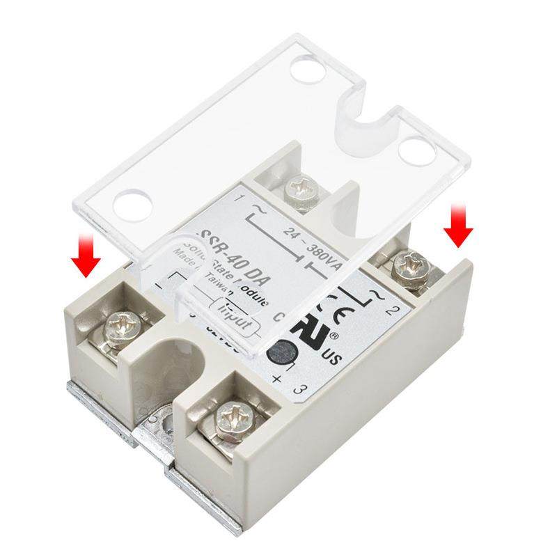 固态继电器散热 固态继器电器电SSR 塑料盖单相固CLK态继器用配件