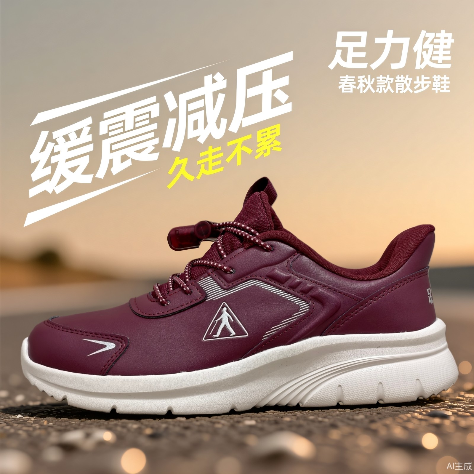 足力健老人鞋春秋款皮面散步鞋四季款软底运动鞋女鞋软底透气,女鞋,健步鞋,淘宝优惠券,粉丝福利购,淘宝优惠卷