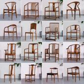 胡桃木新实木榫卯结构南美梨木圈椅官帽椅家具